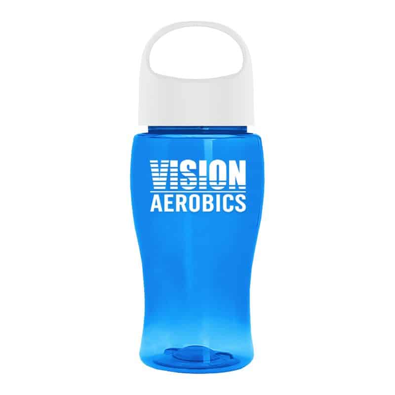 Custom Garyline® Poly+ Jr. Bottle with Oval Crest Lid - 18 oz. - 5