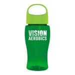 Custom Garyline® Poly+ Jr. Bottle with Oval Crest Lid - 18 oz. - 6