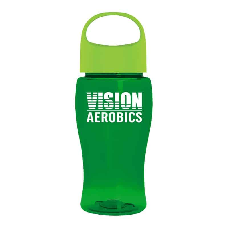 Custom Garyline® Poly+ Jr. Bottle with Oval Crest Lid - 18 oz. - 6