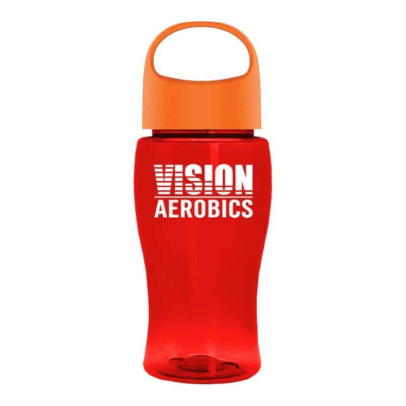 Custom Garyline® Poly+ Jr. Bottle with Oval Crest Lid - 18 oz. - 7