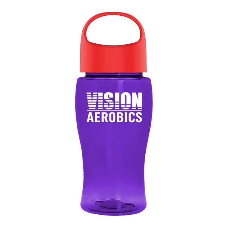 Custom Garyline® Poly+ Jr. Bottle with Oval Crest Lid - 18 oz. - 8