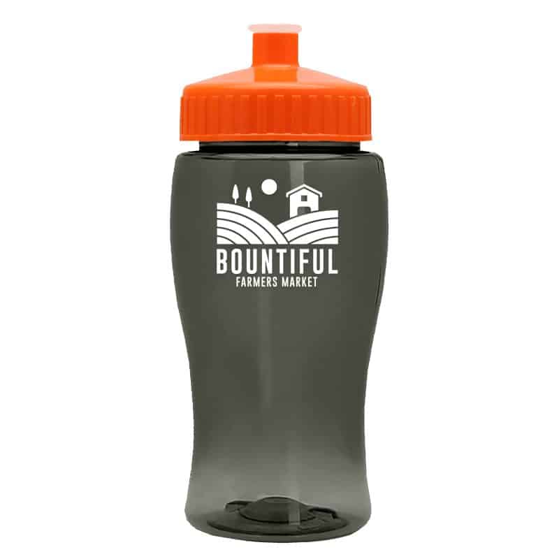 Custom Garyline® Poly+ Jr. Bottle with Push-Pull Lid - 18 oz. - 4