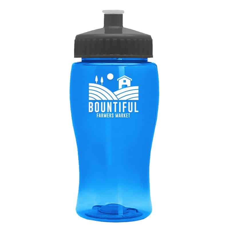 Custom Garyline® Poly+ Jr. Bottle with Push-Pull Lid - 18 oz. - 6