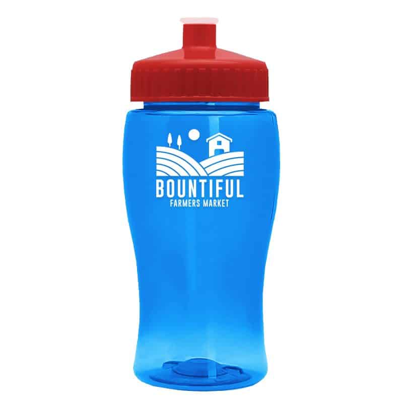 Custom Garyline® Poly+ Jr. Bottle with Push-Pull Lid - 18 oz. - 7
