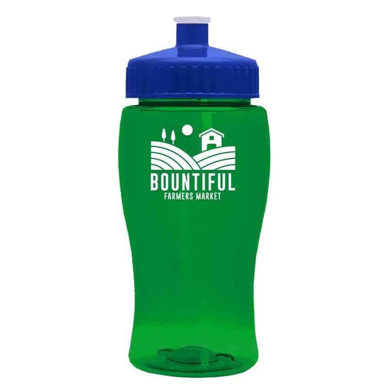 Custom Garyline® Poly+ Jr. Bottle with Push-Pull Lid - 18 oz. - 9