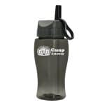 Custom Garyline® Poly+ Jr. Bottle with Ring-Straw Lid - 18 oz. - 1