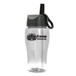 Custom Garyline® Poly+ Jr. Bottle with Ring-Straw Lid - 18 oz.