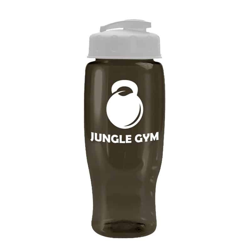 Custom Garyline® Poly+ Recycled Bottle with Flip-Top Lid - 27 oz. - 3