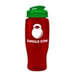 Custom Garyline® Poly+ Recycled Bottle with Flip-Top Lid - 27 oz. - 8