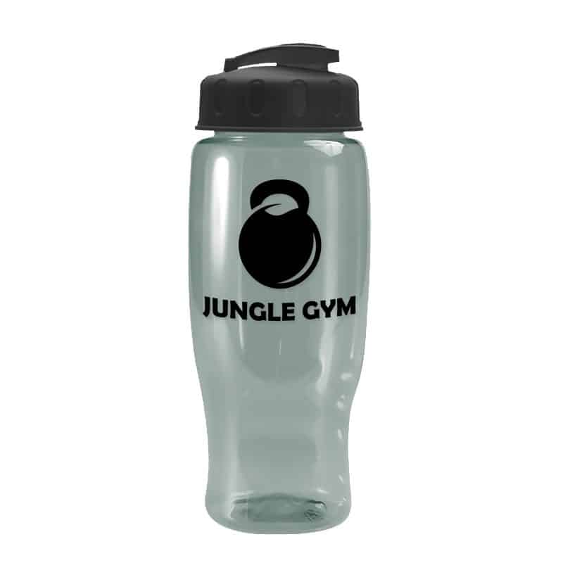 Custom Garyline® Poly+ Recycled Bottle with Flip-Top Lid - 27 oz.