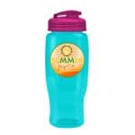 Custom Garyline® Poly+ Recycled Bottle with Flip-Top Lid - 27 oz. - 9