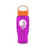 Custom Garyline® Poly+ Recycled Bottle with Oval Crest Lid - 27 oz. - 4
