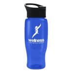 Custom Garyline® Poly+ Recycled Bottle with Pop-Up Lid - 27 oz. - 2
