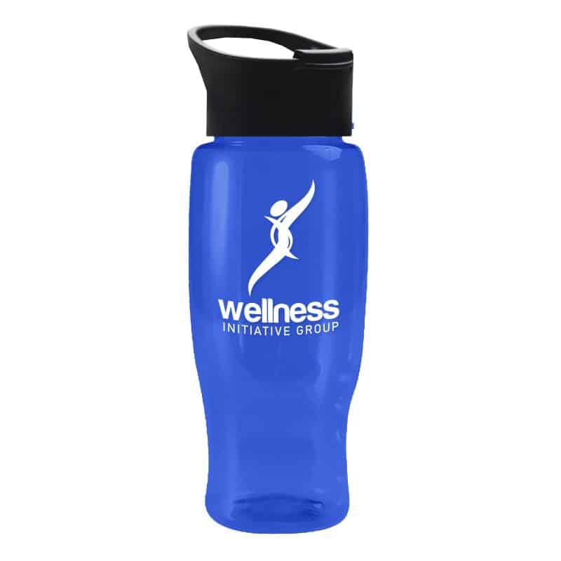 Custom Garyline® Poly+ Recycled Bottle with Pop-Up Lid - 27 oz. - 2