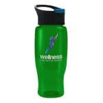Custom Garyline® Poly+ Recycled Bottle with Pop-Up Lid - 27 oz. - 3