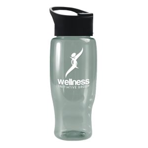 Custom Garyline® Poly+ Recycled Bottle with Pop-Up Lid - 27 oz.