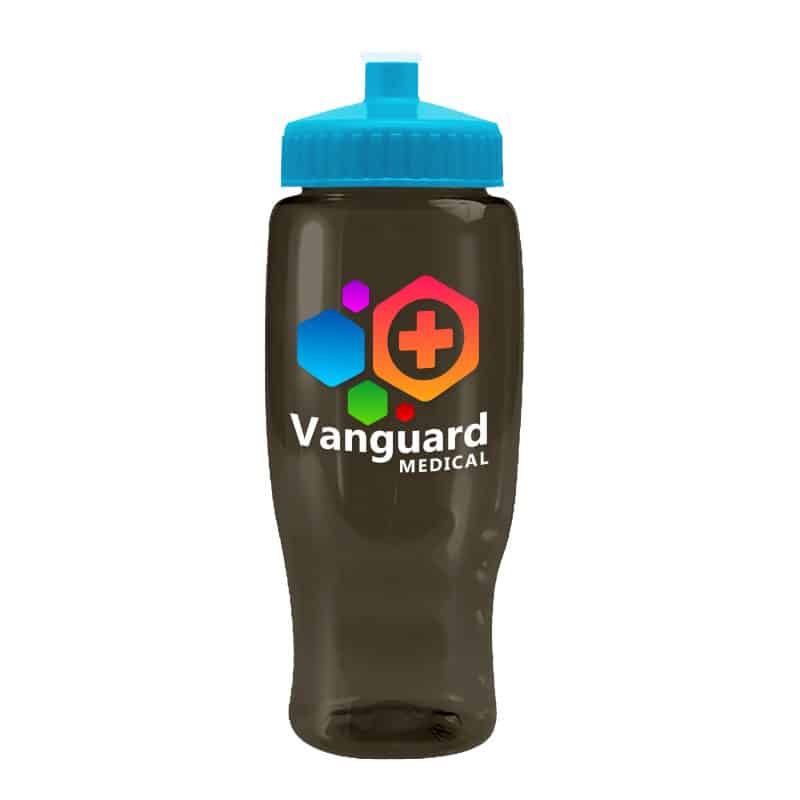 Custom Garyline® Poly+ Recycled Bottle with Push-Pull Lid - 27 oz. - 2