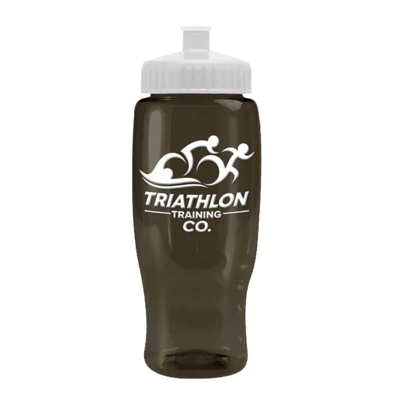 Custom Garyline® Poly+ Recycled Bottle with Push-Pull Lid - 27 oz. - 3