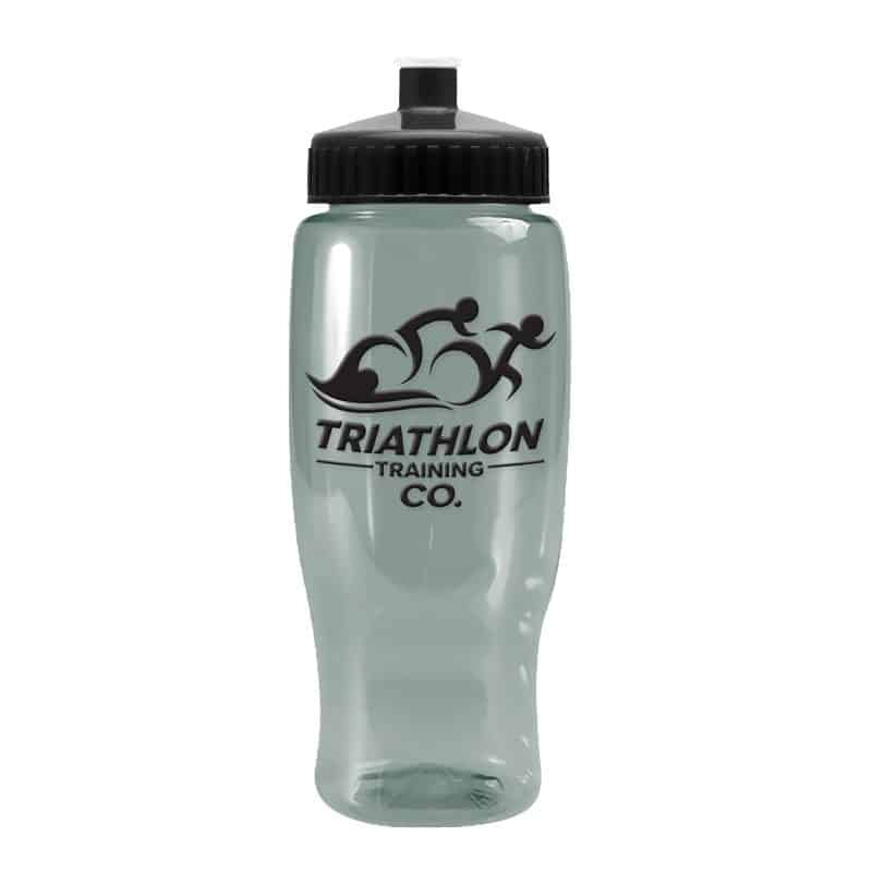 Custom Garyline® Poly+ Recycled Bottle with Push-Pull Lid - 27 oz.