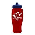 Custom Garyline® Poly+ Recycled Bottle with Push-Pull Lid - 27 oz. - 9