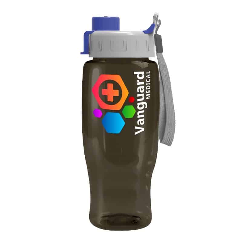 Custom Garyline® Poly+ Recycled Bottle with Quick-Snap Lid - 27 oz. - 1