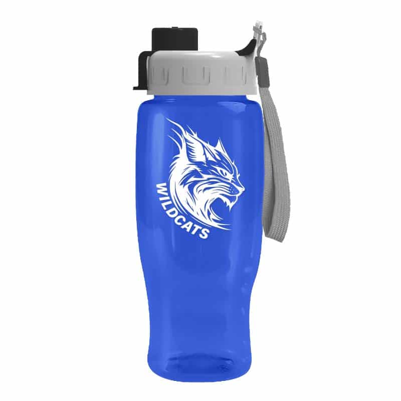 Custom Garyline® Poly+ Recycled Bottle with Quick-Snap Lid - 27 oz. - 2
