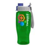 Custom Garyline® Poly+ Recycled Bottle with Quick-Snap Lid - 27 oz. - 3
