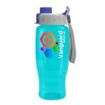 Custom Garyline® Poly+ Recycled Bottle with Quick-Snap Lid - 27 oz. - 7
