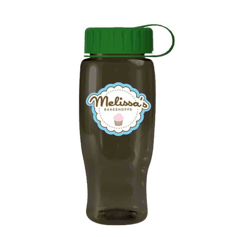 Custom Garyline® Poly+ Recycled Bottle with Tethered Lid - 27 oz. - 1