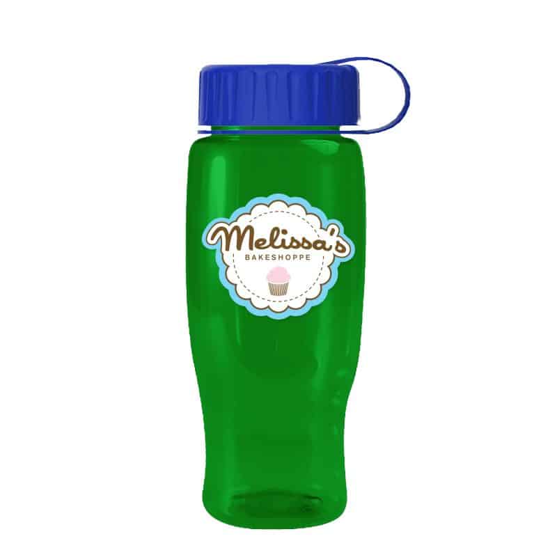 Custom Garyline® Poly+ Recycled Bottle with Tethered Lid - 27 oz. - 3
