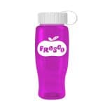 Custom Garyline® Poly+ Recycled Bottle with Tethered Lid - 27 oz. - 4
