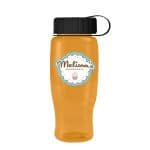 Custom Garyline® Poly+ Recycled Bottle with Tethered Lid - 27 oz. - 5