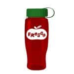 Custom Garyline® Poly+ Recycled Bottle with Tethered Lid - 27 oz. - 6