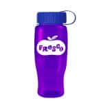 Custom Garyline® Poly+ Recycled Bottle with Tethered Lid - 27 oz. - 8