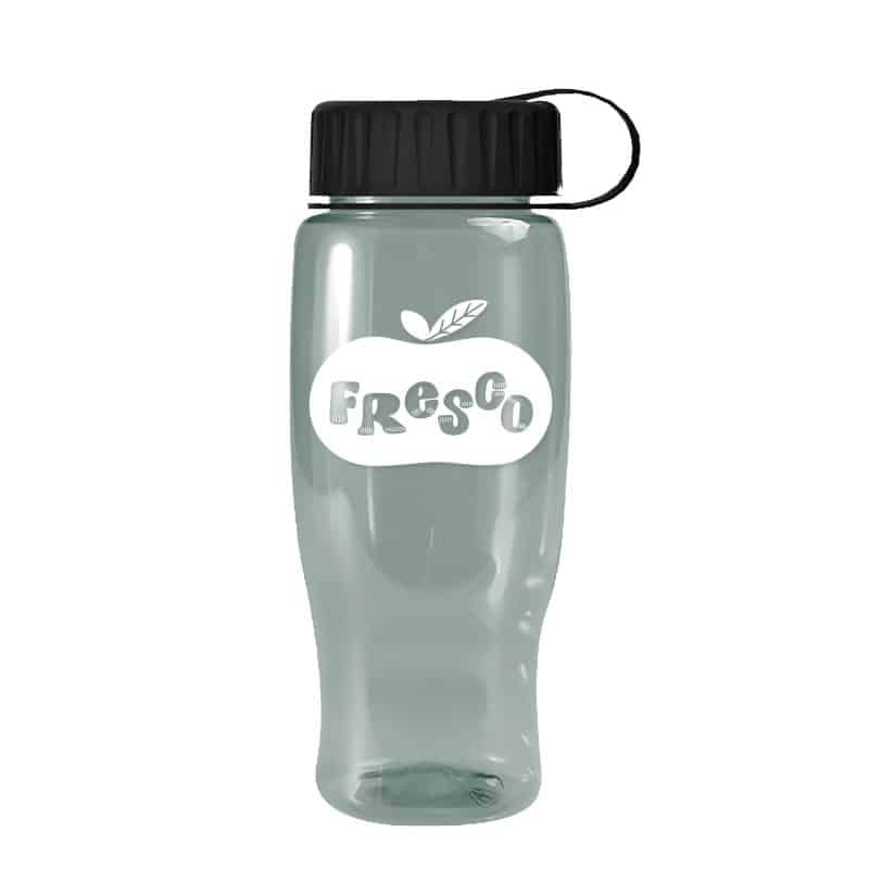 Custom Garyline® Poly+ Recycled Bottle with Tethered Lid - 27 oz.