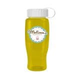 Custom Garyline® Poly+ Recycled Bottle with Tethered Lid - 27 oz. - 9
