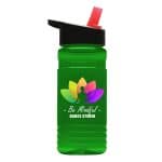 Custom Garyline® RPET Bottle with Flip-Straw Lid - 20 oz. - 5