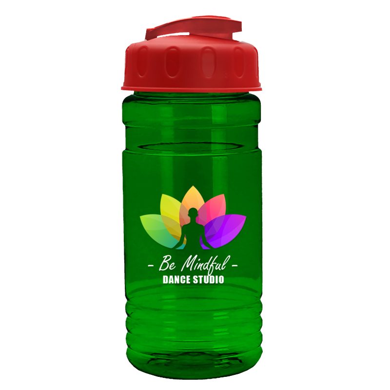 Custom Garyline® RPET Bottle with Flip-Top Lid - 20 oz. - 6