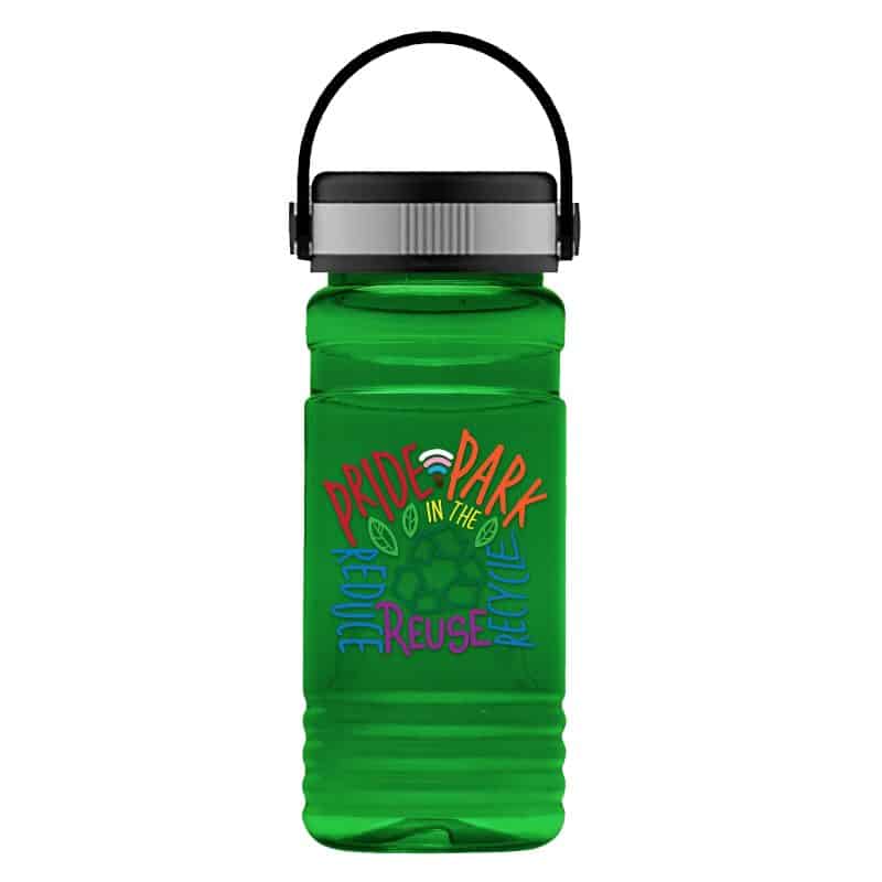 Custom Garyline® RPET Bottle with Grip Lid - 20 oz. - 3