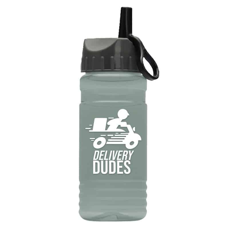 Custom Garyline® RPET Bottle with Ring-Straw Lid - 20 oz.