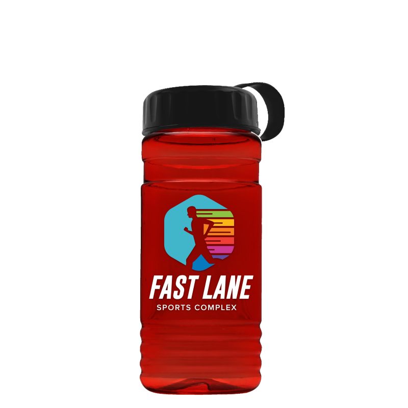 Custom Garyline® RPET Bottle with Tethered Lid - 20 oz. - 5