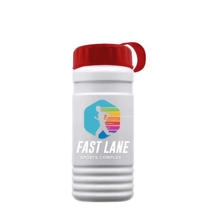Custom Garyline® RPET Bottle with Tethered Lid - 20 oz. - 7
