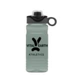 Custom Garyline® RPET Bottle with Two-Tone Drink-Thru Lid with Silicone Loop - 20 oz.