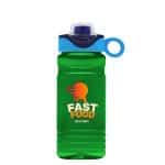 Custom Garyline® RPET Bottle with Two-Tone Drink-Thru Lid with Silicone Loop - 20 oz. - 3
