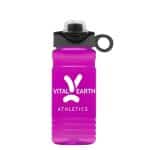 Custom Garyline® RPET Bottle with Two-Tone Drink-Thru Lid with Silicone Loop - 20 oz. - 4