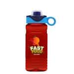 Custom Garyline® RPET Bottle with Two-Tone Drink-Thru Lid with Silicone Loop - 20 oz. - 5
