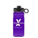 Custom Garyline® RPET Bottle with Two-Tone Drink-Thru Lid with Silicone Loop - 20 oz. - 6
