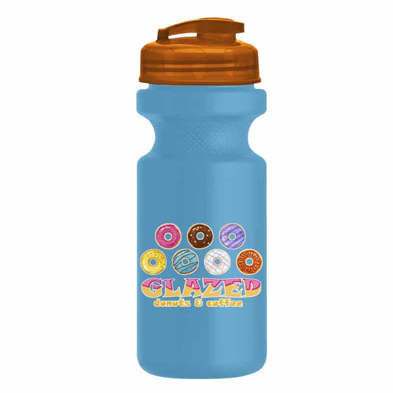 Custom Garyline® Recycled Bike Bottle with Flip-Top Lid - 22 oz. - 3