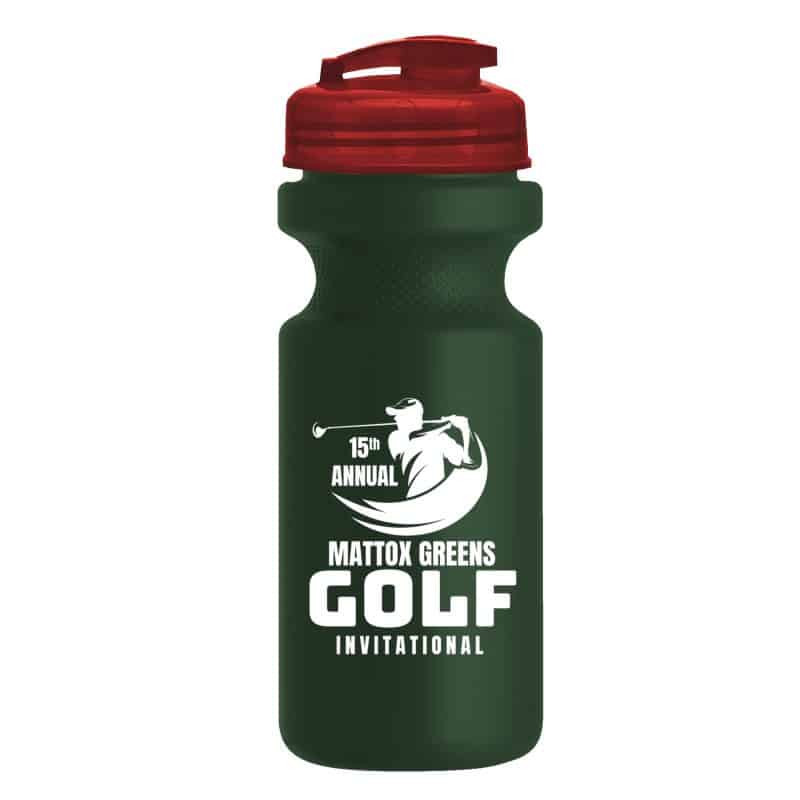 Custom Garyline® Recycled Bike Bottle with Flip-Top Lid - 22 oz. - 5
