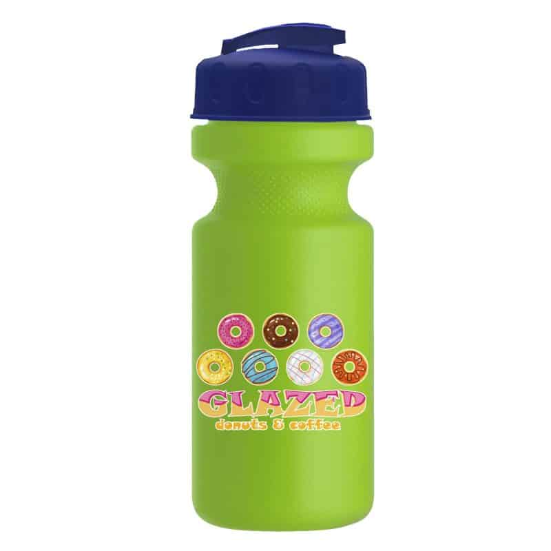 Custom Garyline® Recycled Bike Bottle with Flip-Top Lid - 22 oz. - 6